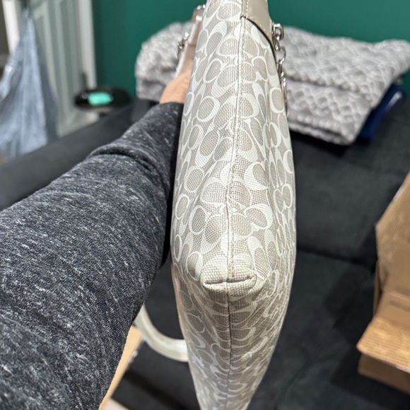 Coach Silver and Gray Crossbody Bag - Picture 6 of 13